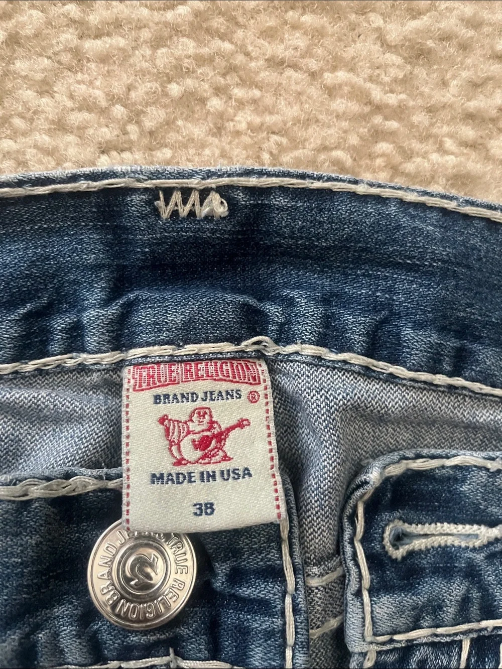 True Religion Men’s Denim Jeans with Signature Pocket